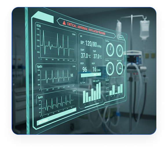 Digital healthcare monitoring dashboard